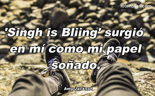 'Singh is Bliing' surgió en mí como mi papel soñado.